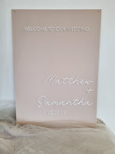 Load image into Gallery viewer, WEDDING WELCOME SIGN - RECTANGLE
