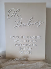 Load image into Gallery viewer, OH BABIES - BABY SHOWER / SPRINKLE SIGN
