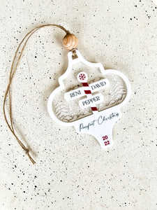 PERSONALISED ACRYLIC CHRISTMAS ORNAMENT - FAMILY 2024