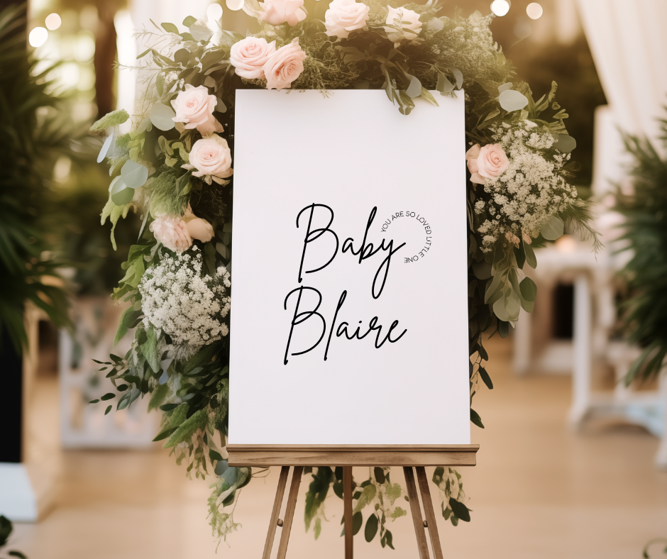 BABY SHOWER SIGN