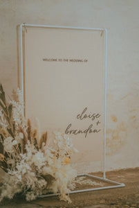 WEDDING WELCOME SIGN - RECTANGLE