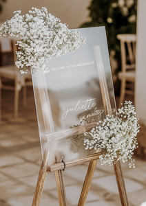 WEDDING WELCOME SIGN - RECTANGLE