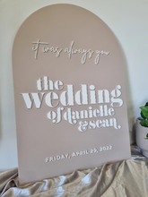 Load image into Gallery viewer, WEDDING WELCOME SIGN - ARCH
