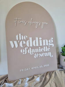 WEDDING WELCOME SIGN