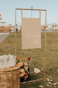 WEDDING WELCOME SIGN - RECTANGLE