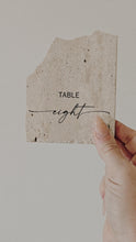 Load and play video in Gallery viewer, STONE TABLE NUMBERS - SERIF AND CURSIVE
