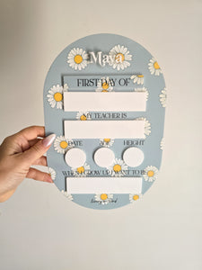 FIRST / LAST DAY OF SCHOOL - PERSONALISED