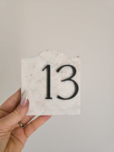 STONE TABLE NUMBER - ACRYLIC NUMBER