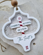 Load image into Gallery viewer, PERSONALISED ACRYLIC CHRISTMAS ORNAMENT - FAMILY 2024
