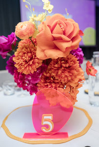 TABLE NUMBERS SIGNS - PEBBLE