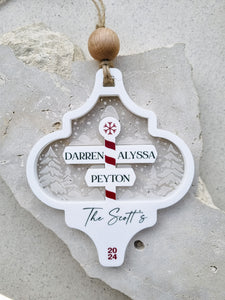 PERSONALISED ACRYLIC CHRISTMAS ORNAMENT - FAMILY 2024