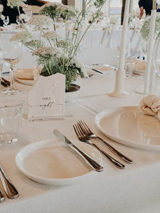 STONE TABLE NUMBERS - SERIF AND CURSIVE