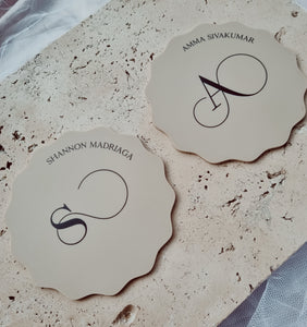 PERSONALISED COASTERS - SHAPE