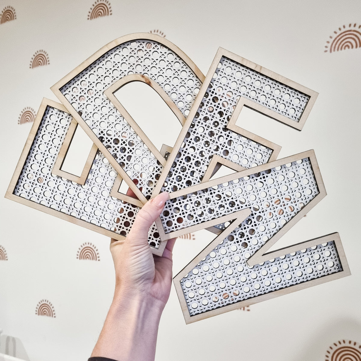 RATTAN STYLE WALL LETTERS – Living on Trend Australia