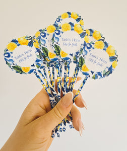 ACRYLIC DRINK STIR STICKS - SANTORINI