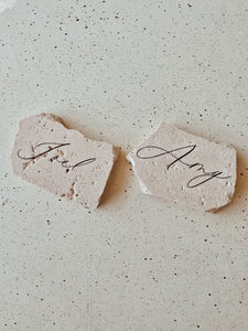 STONE PLACE CARDS