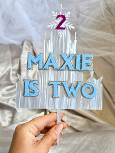 CAKE TOPPER - ICE CASTLE