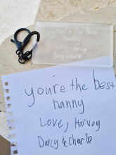 Load image into Gallery viewer, ACRYLIC PERSONALISED KEY TAG - HANDWRITTEN
