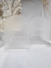 Load image into Gallery viewer, TABLE NUMBERS SIGNS - ENGRAVED
