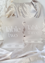 Load image into Gallery viewer, TABLE NUMBER SIGN - WAVY
