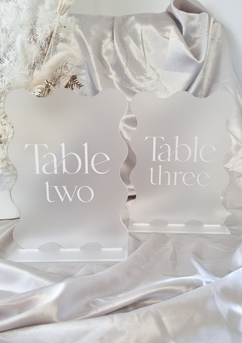 TABLE NUMBER SIGN - WAVY – Living on Trend Australia