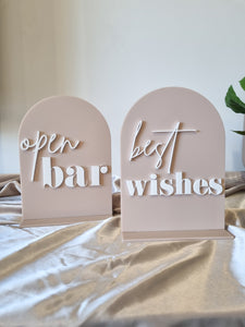 TABLE NUMBERS SIGNS - BOHO