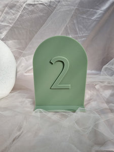 TABLE NUMBERS SIGNS - SANS