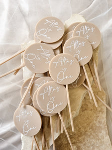 ACRYLIC CUPCAKE TOPPERS
