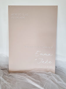 WEDDING WELCOME SIGN - RECTANGLE