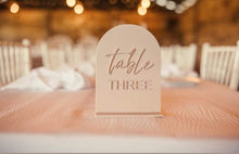 Load image into Gallery viewer, TABLE NUMBERS SIGNS - WRITTEN
