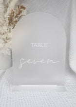 Load image into Gallery viewer, TABLE NUMBERS SIGNS - ENGRAVED
