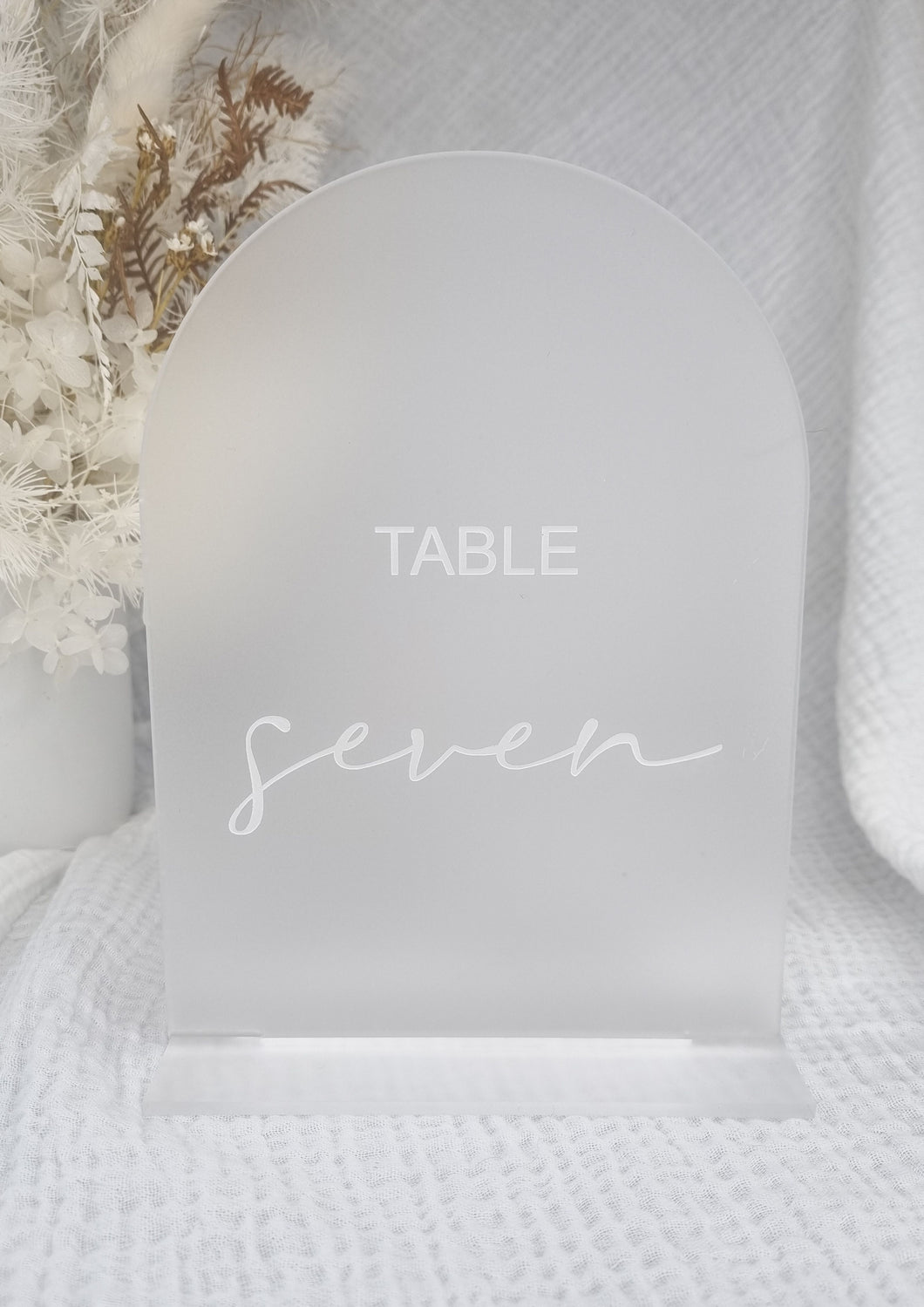 TABLE NUMBERS SIGNS - ENGRAVED