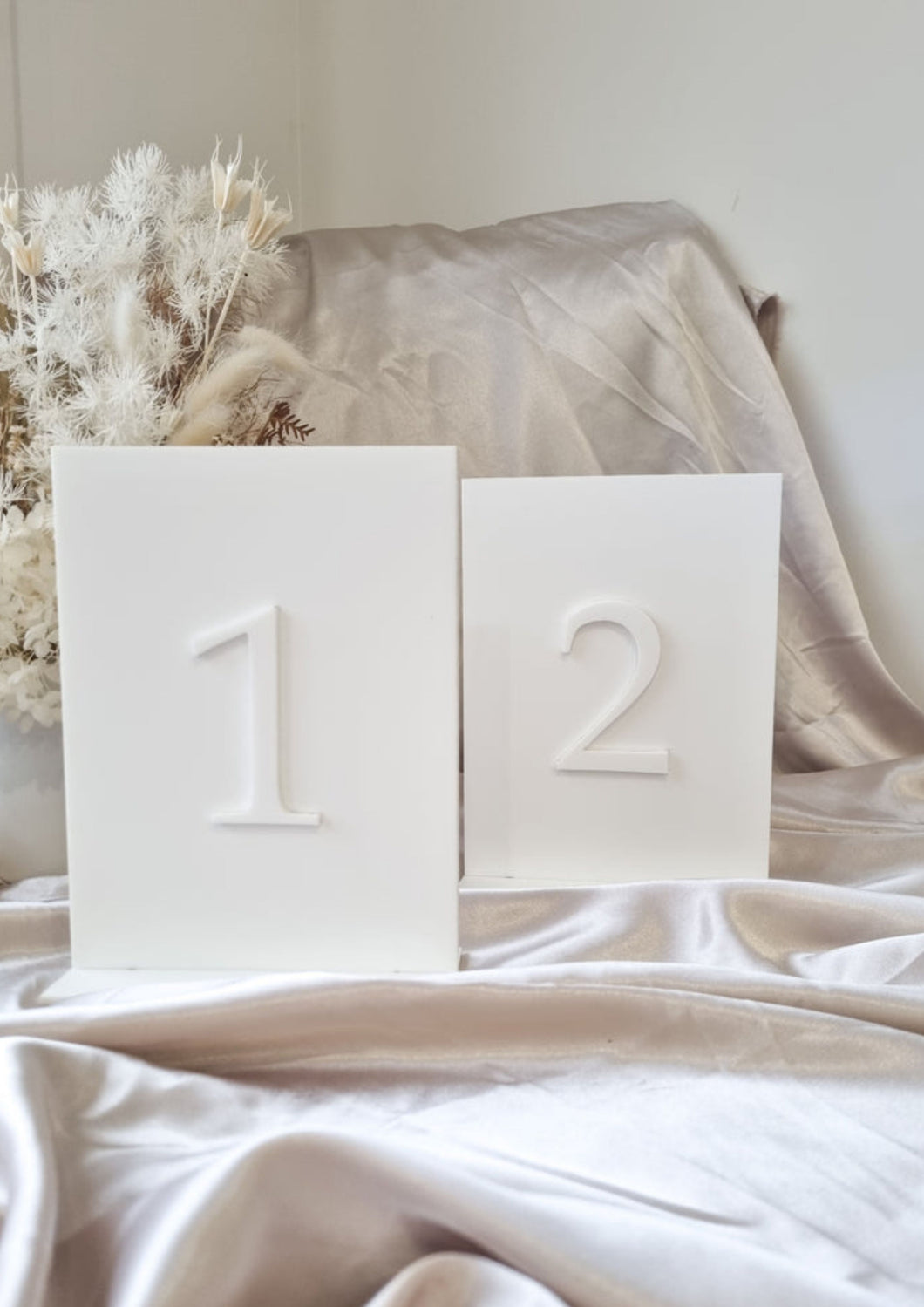 TABLE NUMBER SIGNS - RECTANGLE