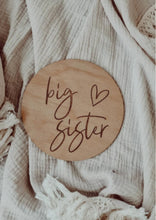 Load image into Gallery viewer, DOUBLE SIDED - BIG BROTHER / BIG SISTER SIGN - ENGRAVED
