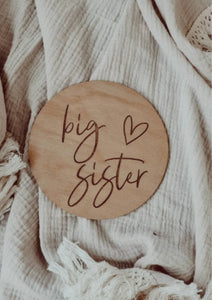 DOUBLE SIDED - BIG BROTHER / BIG SISTER SIGN - ENGRAVED