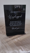 Load and play video in Gallery viewer, UNPLUGGED CEREMONY SIGN
