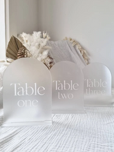 Load image into Gallery viewer, TABLE NUMBERS SIGNS - SLEEK
