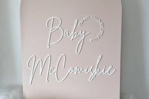 BABY SHOWER SIGN - ARCH